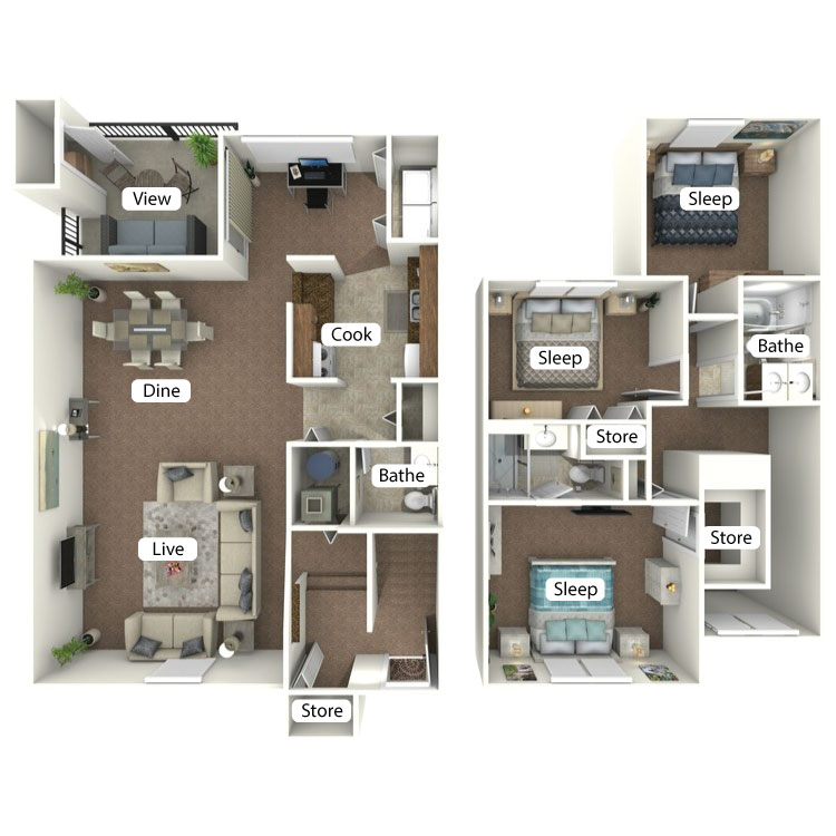 Floor plan image of The Monroe