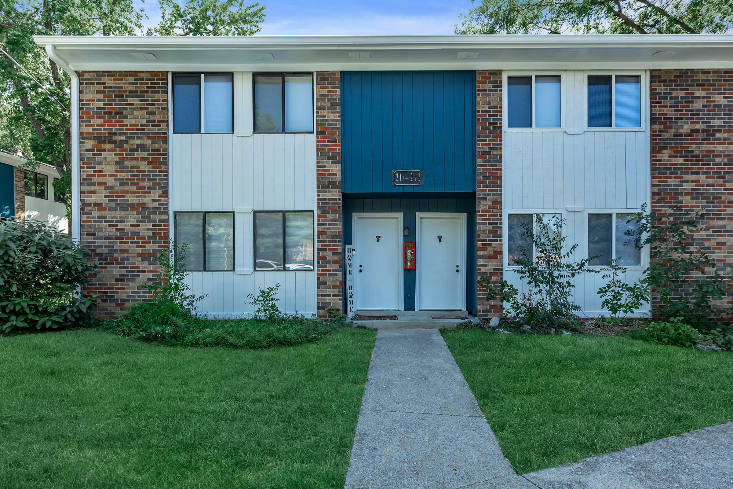 Lawn with Apartment Building