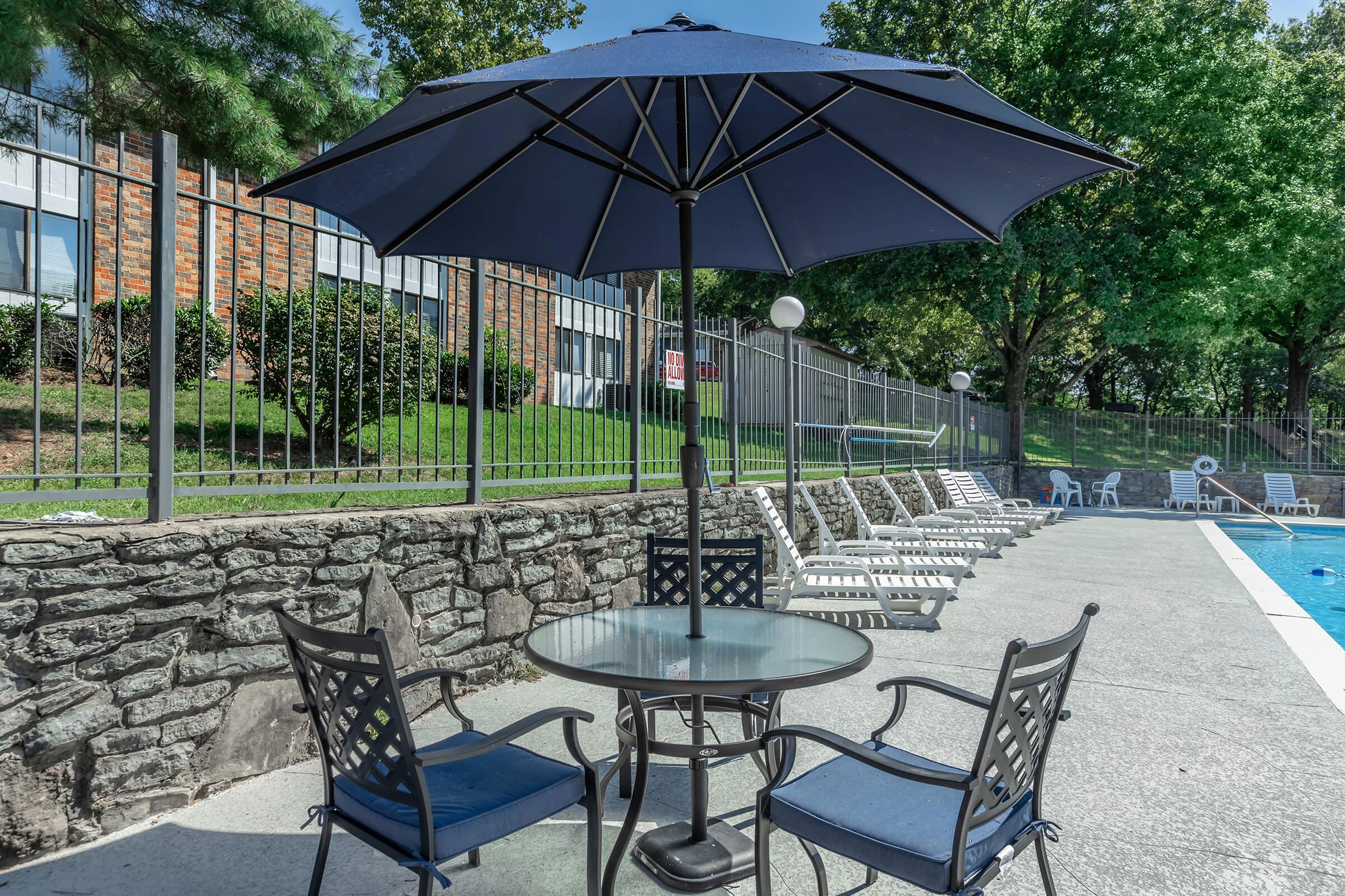 Poolside Seating Area