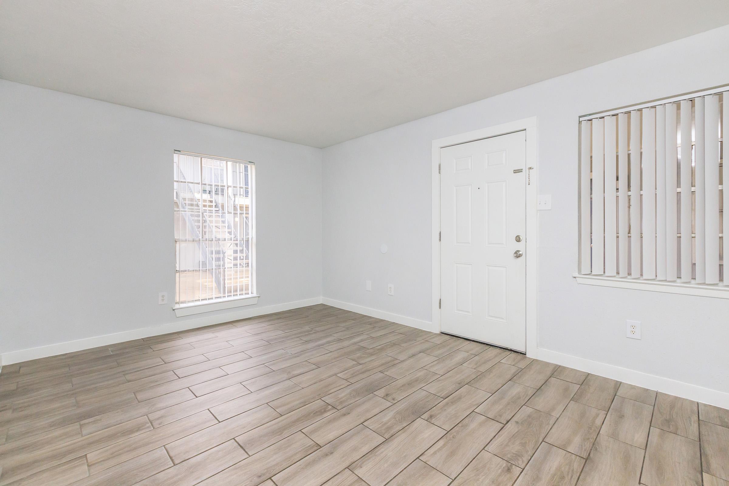 a room with a wooden floor