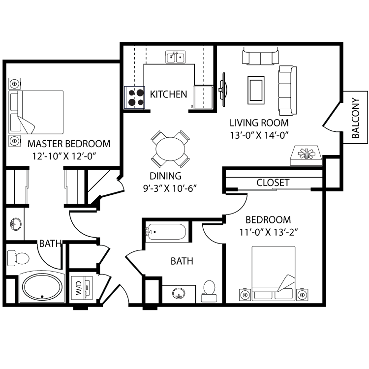 Floor plan image of Malaga B1