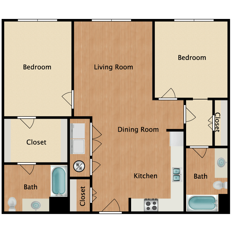 Floor plan image of 22C