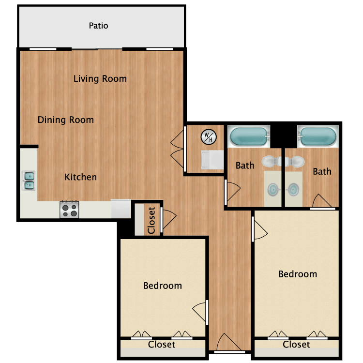 Floor plan image of 22D