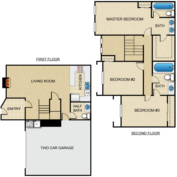 Floor plan image of 3x2.5-Villas