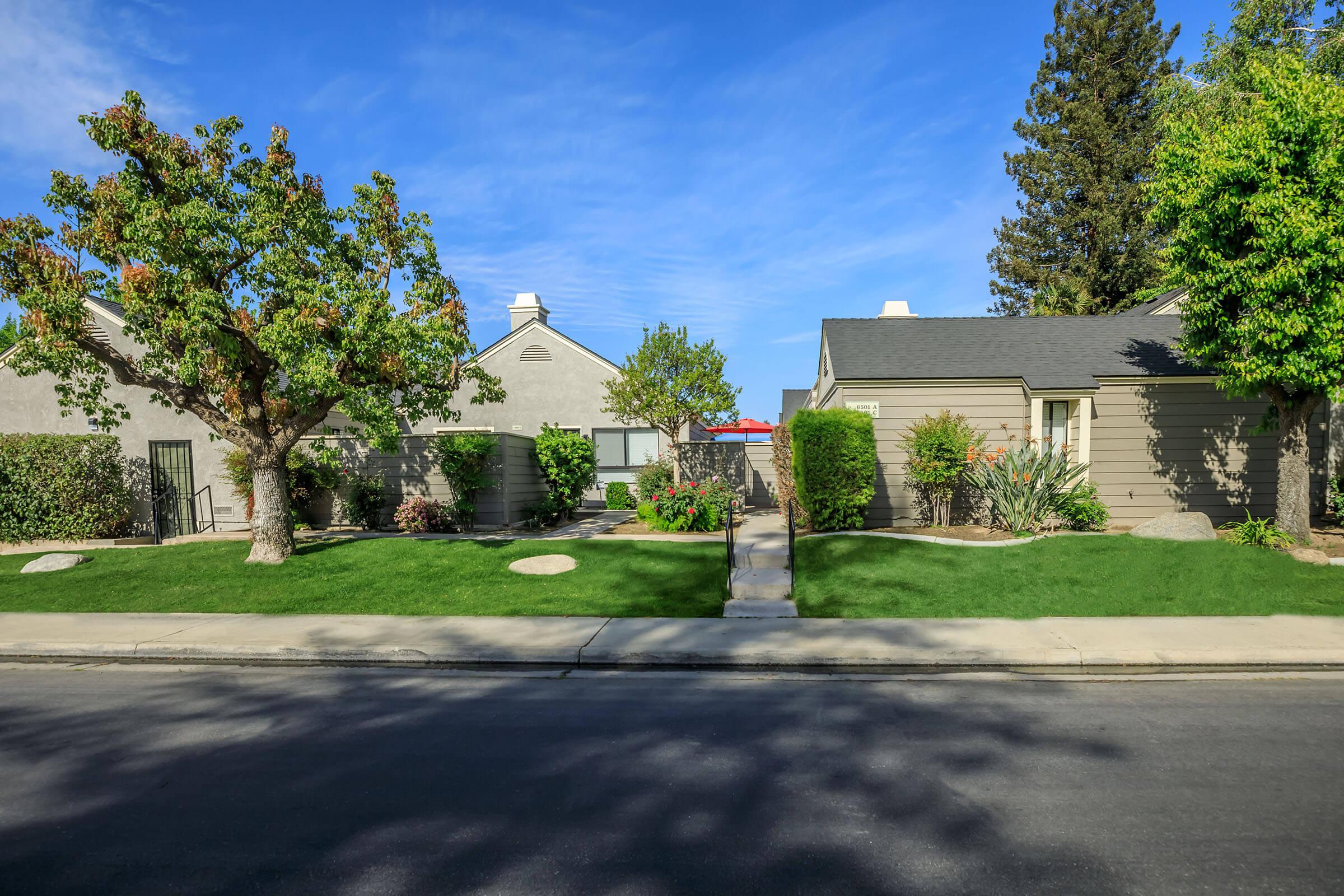 a fire hydrant in front of a house