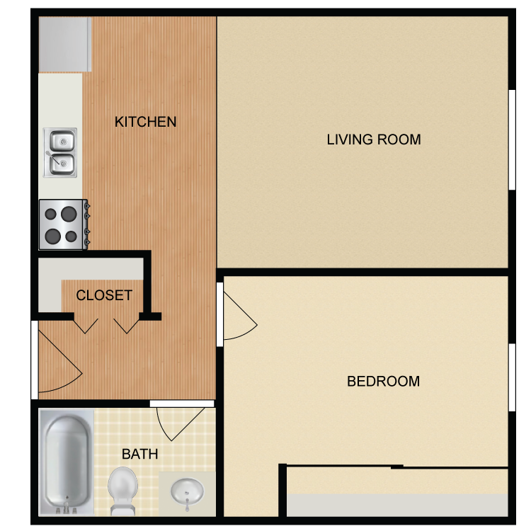 Floor plan image of A