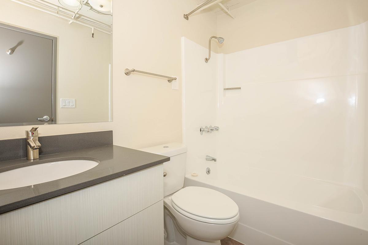 a white sink sitting under a mirror