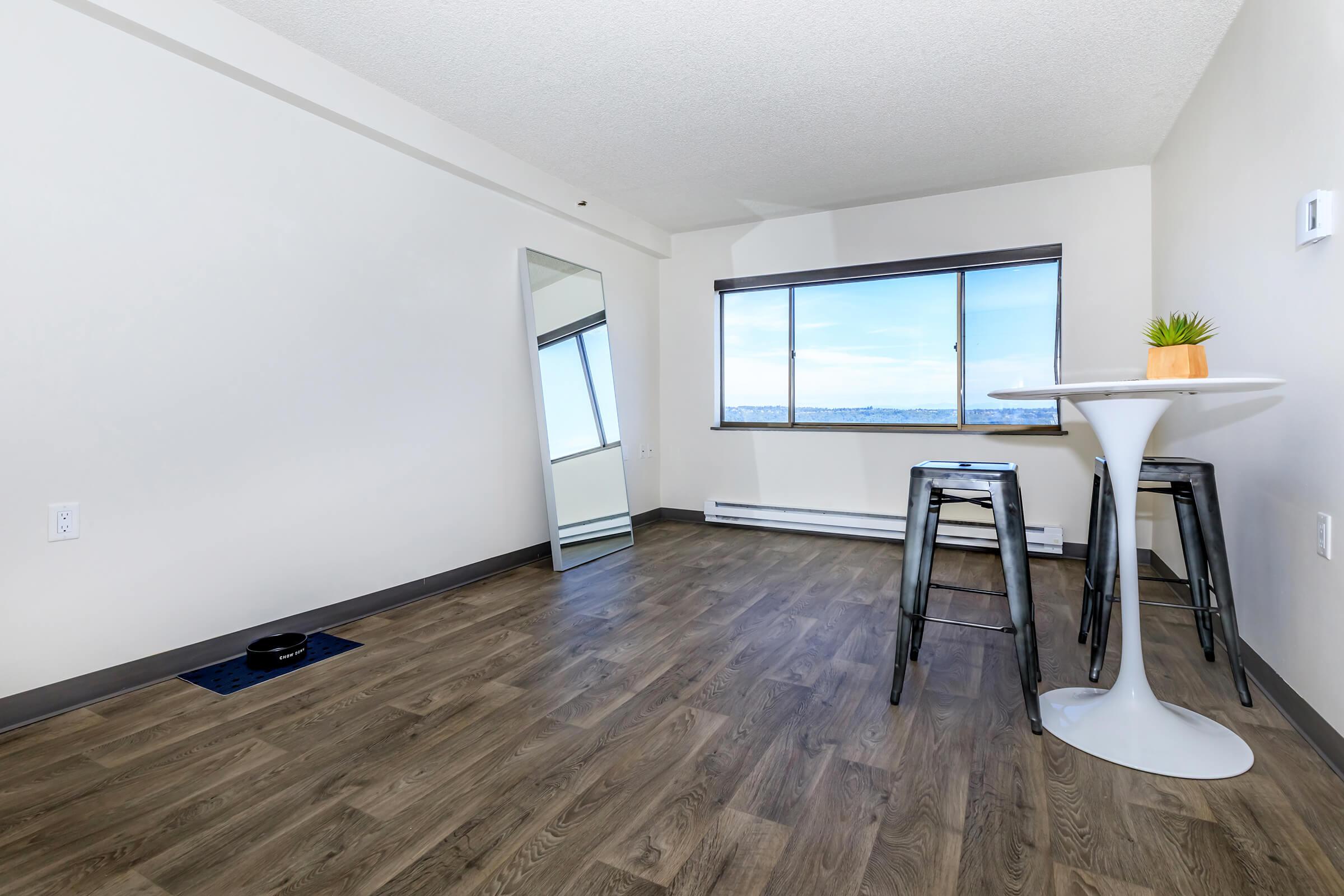 a room with a wooden floor