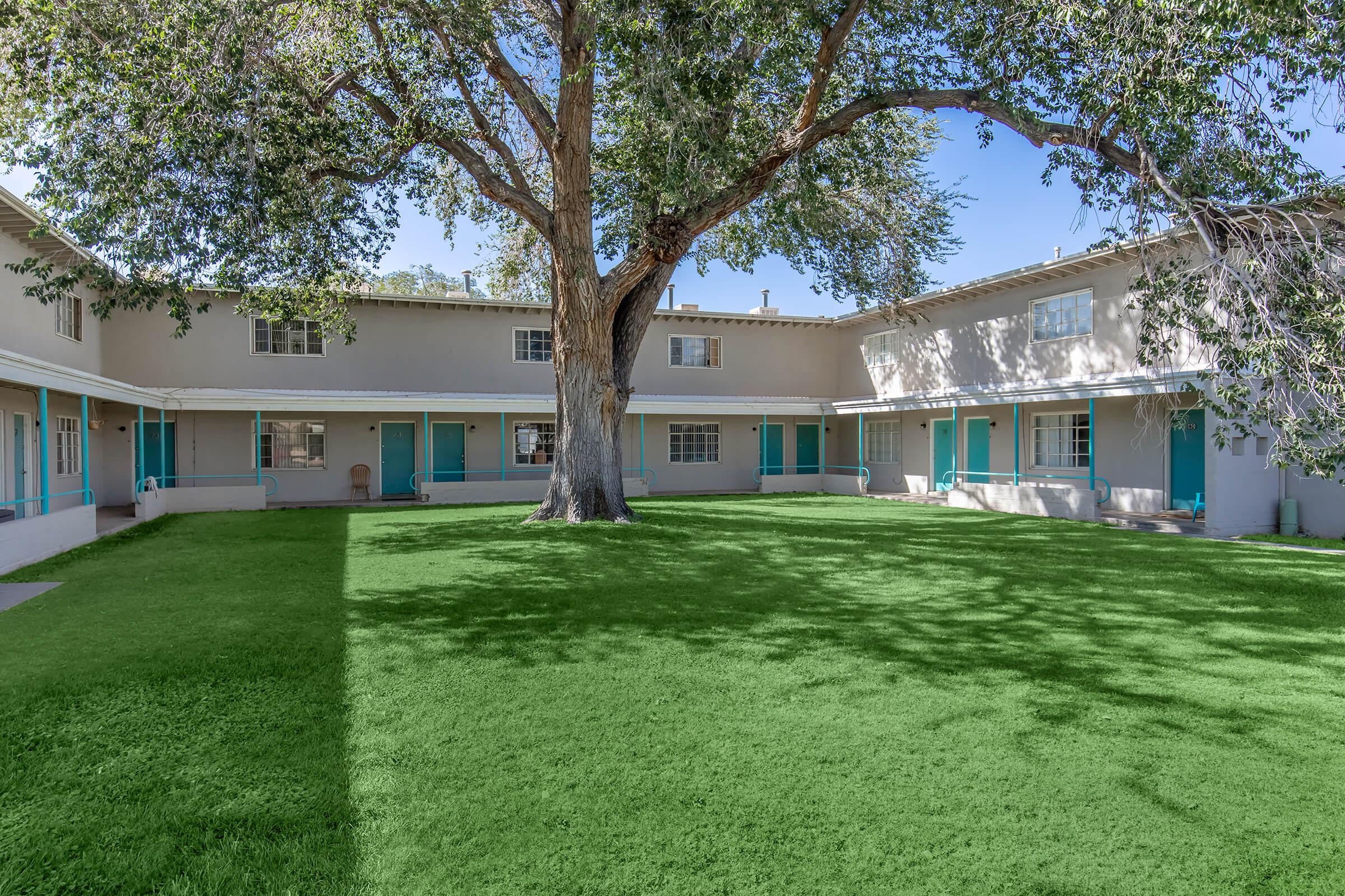 a large lawn in front of a house