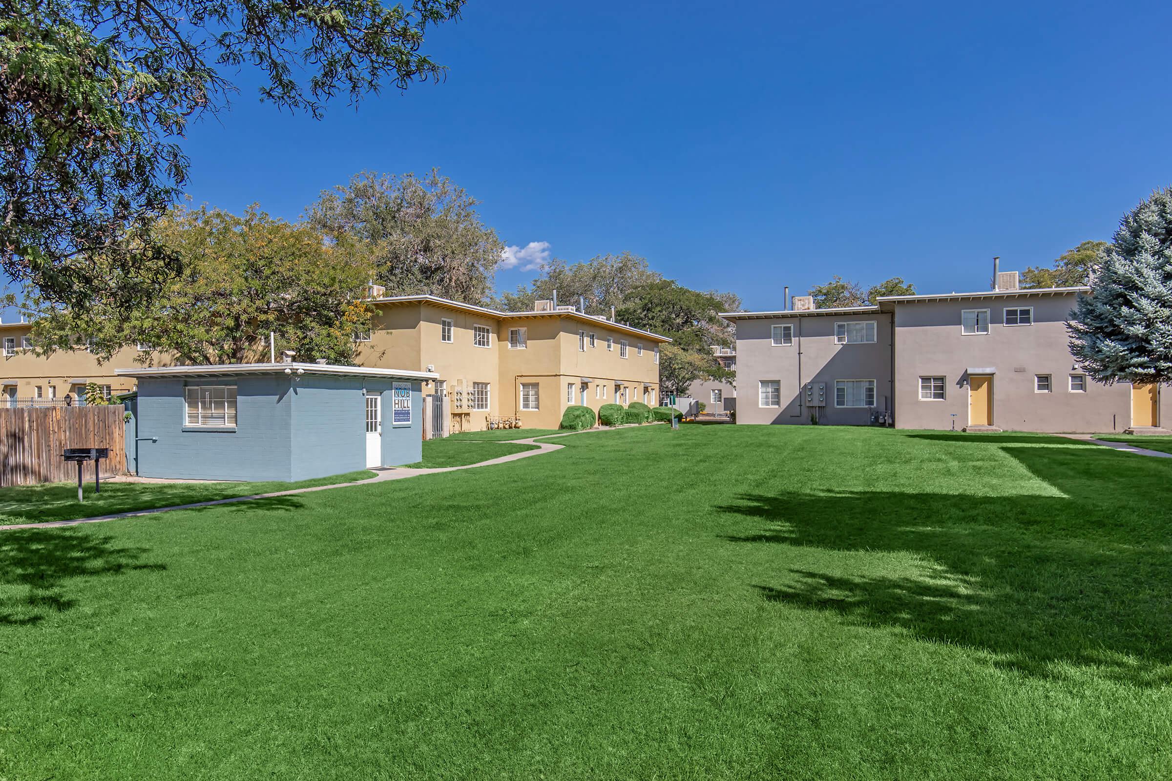 a large lawn in front of a house