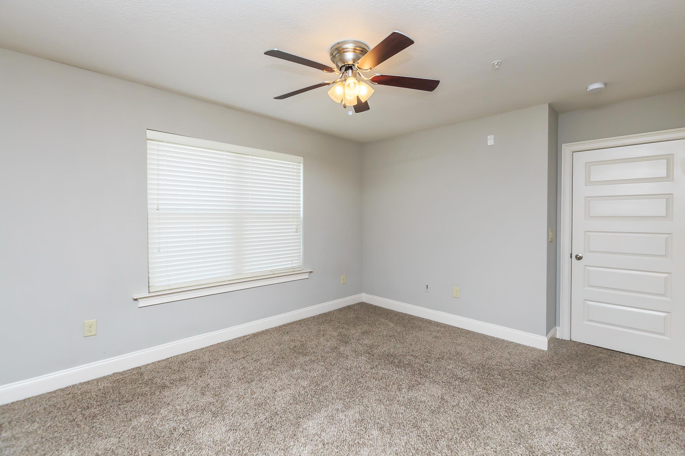 a room with white walls