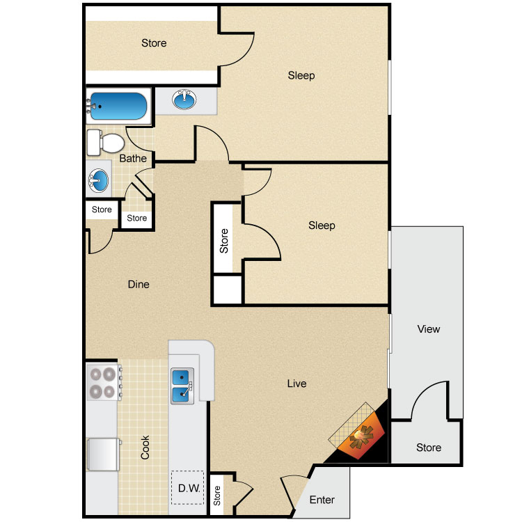 Floor plan image of Isabel
