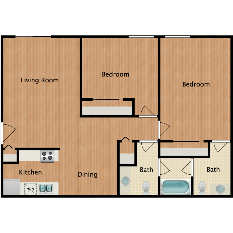 Floor plan image of Birch Deluxe