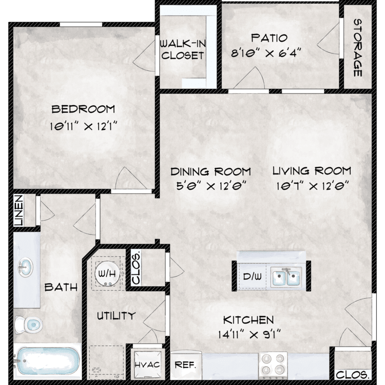 A1 floor plan image