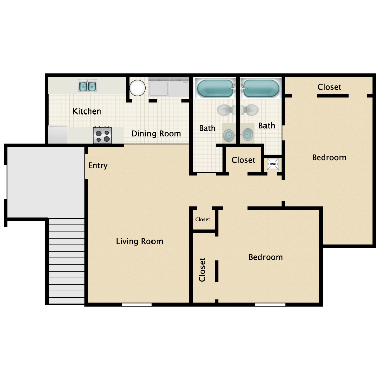 Floor plan image of B-1
