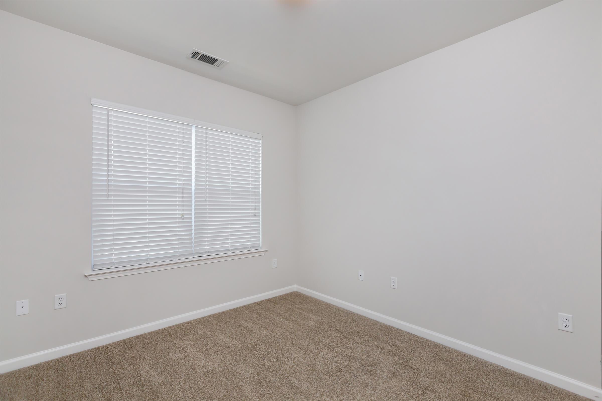 a room with a large window