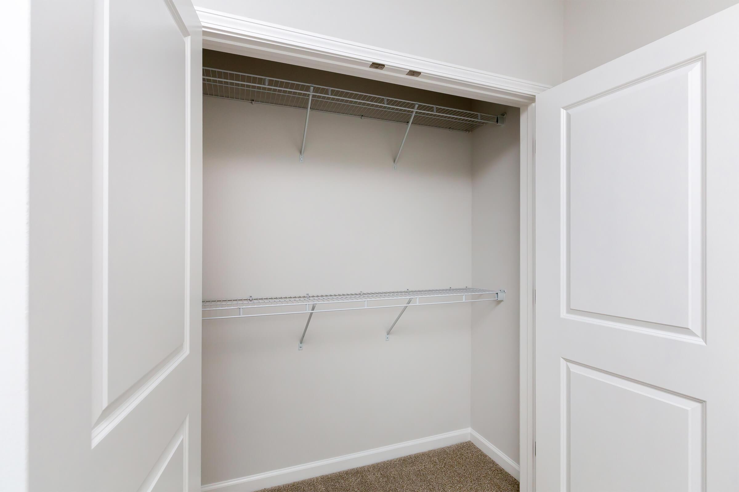 a close up of a white door