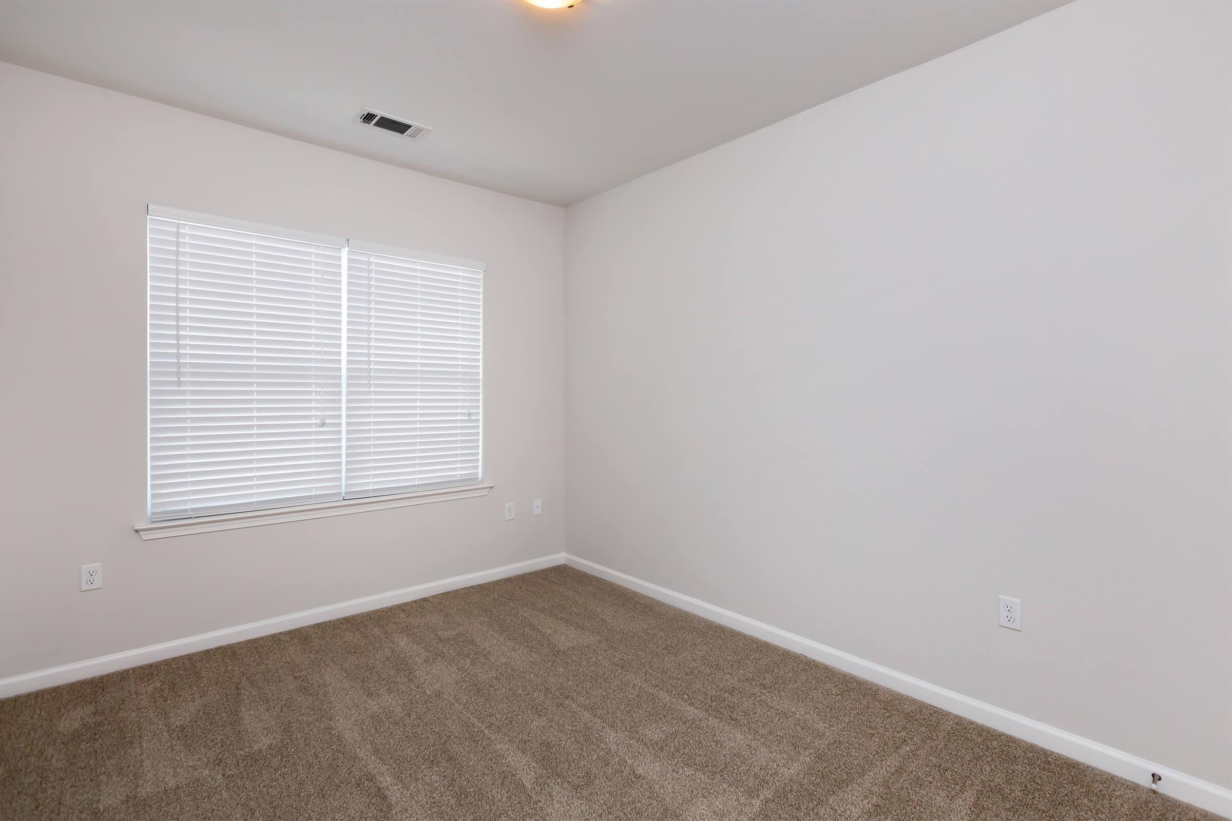 a room with a large window