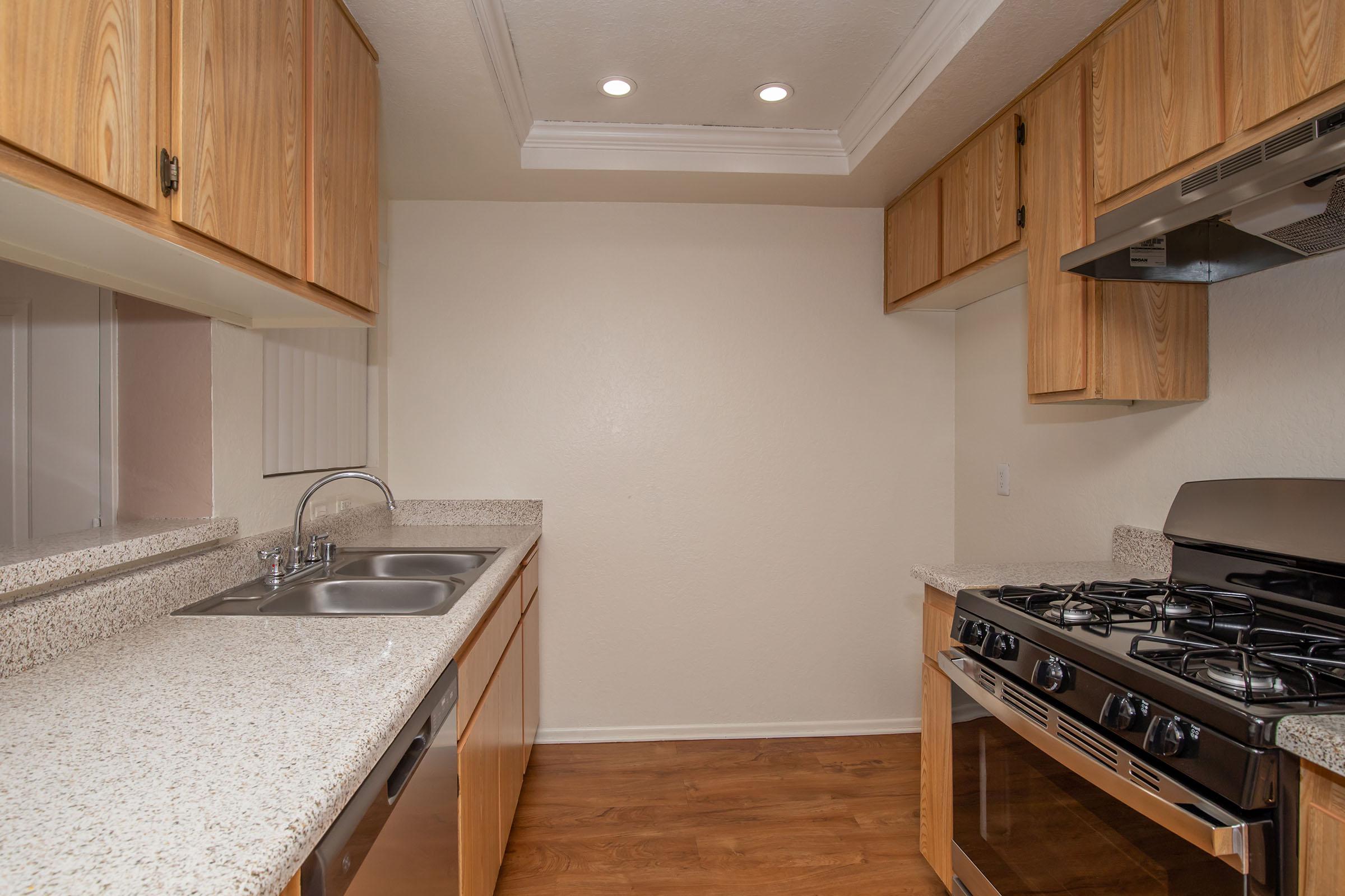 kitchen with black appliances