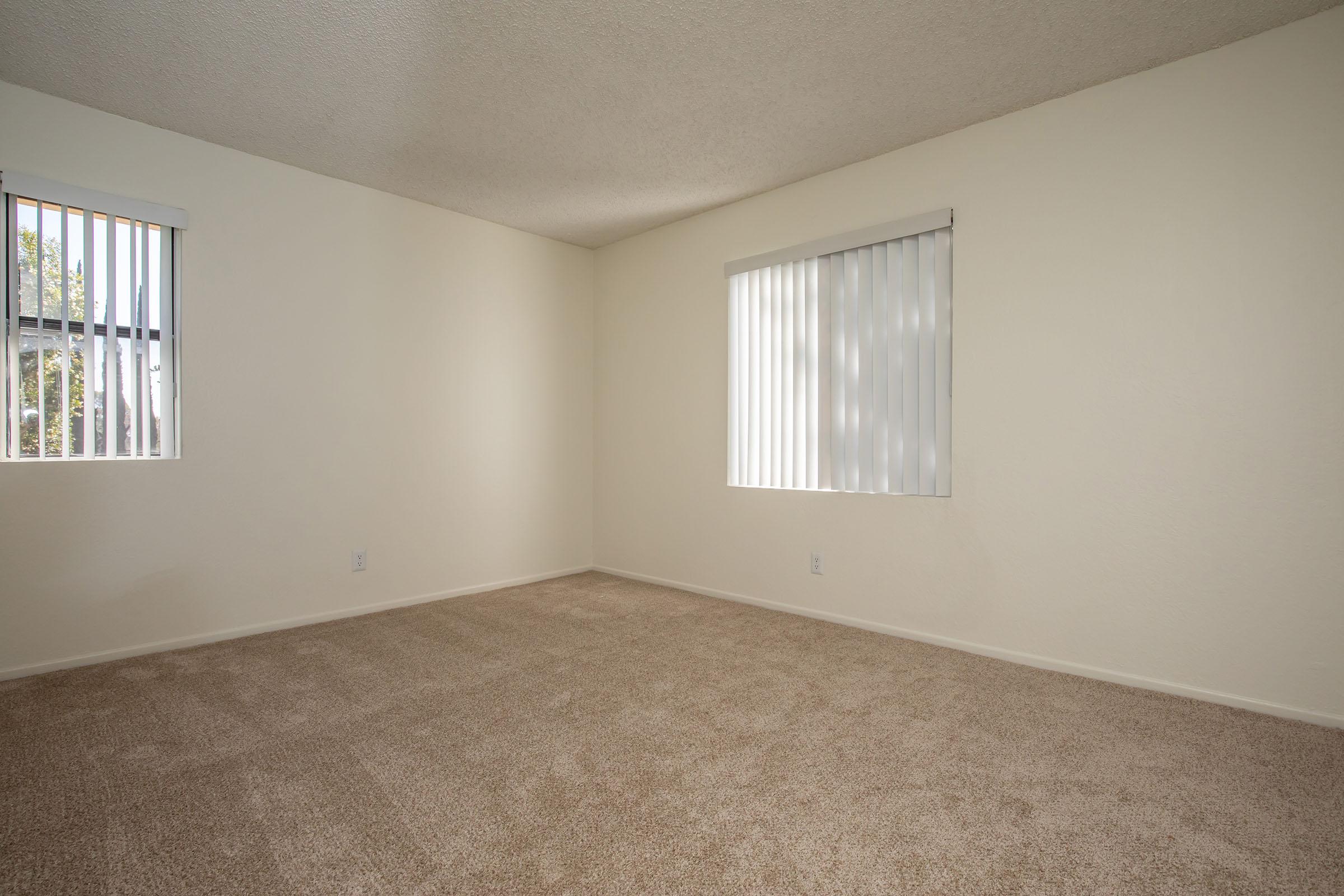 bedroom with two windows