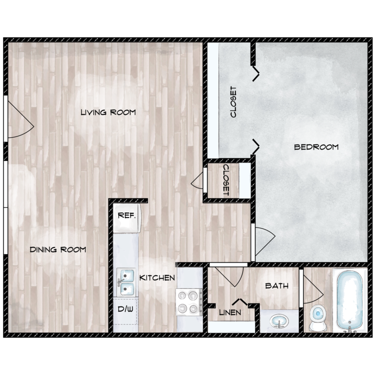 Floor plan image of B