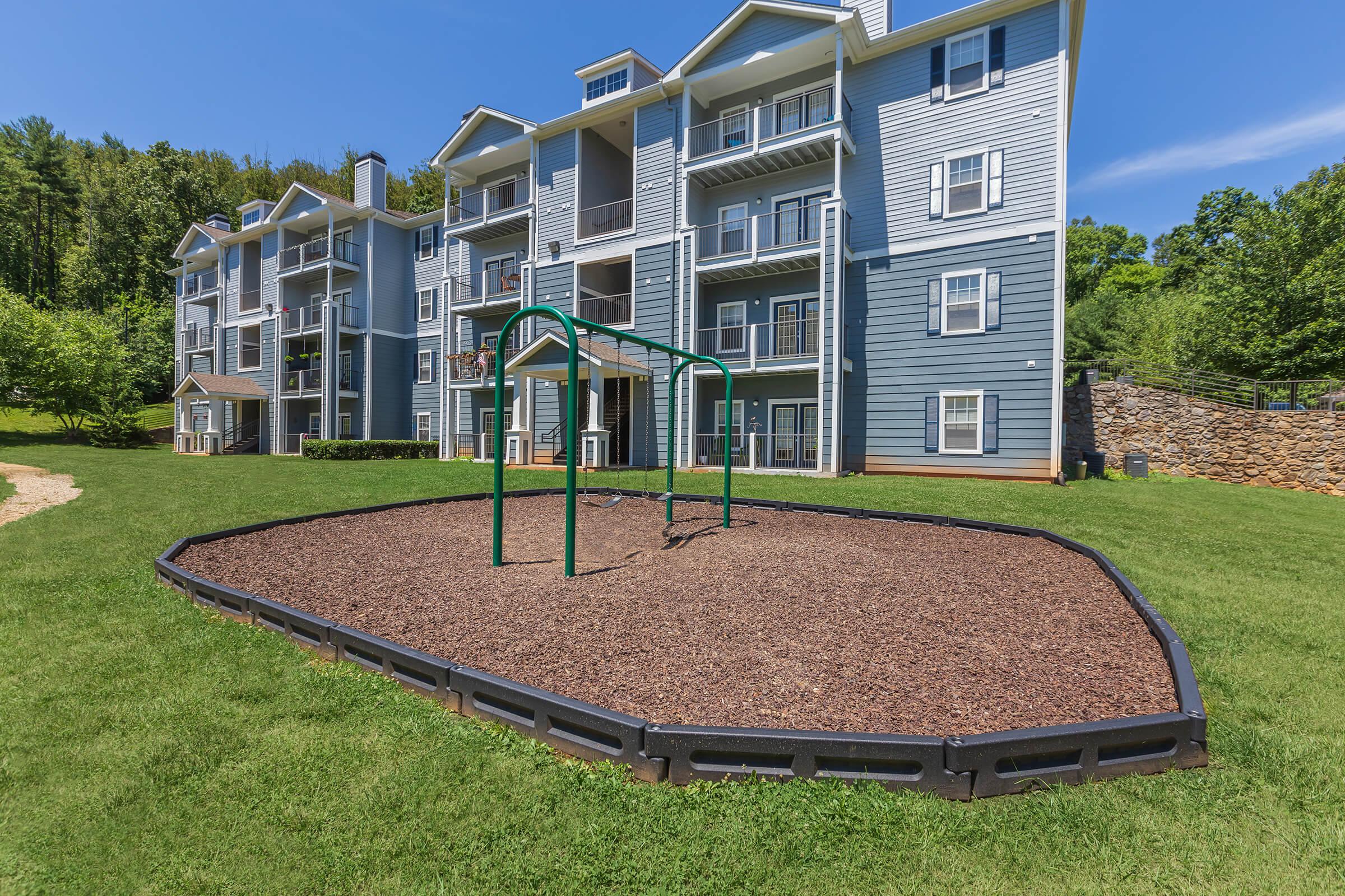 a large lawn in front of a building