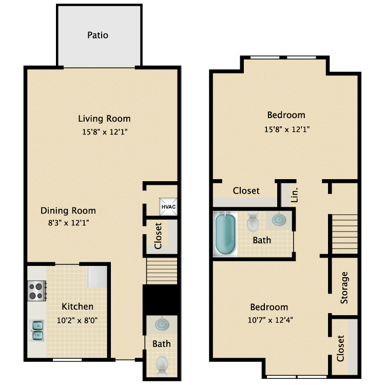 Floor plan image of B1TH- Townhouse