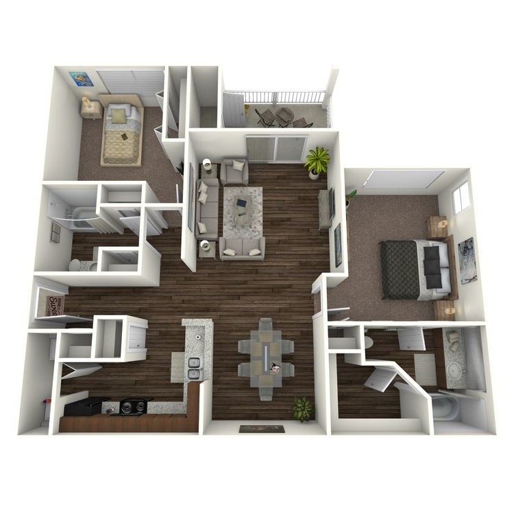Floor plan image of B2