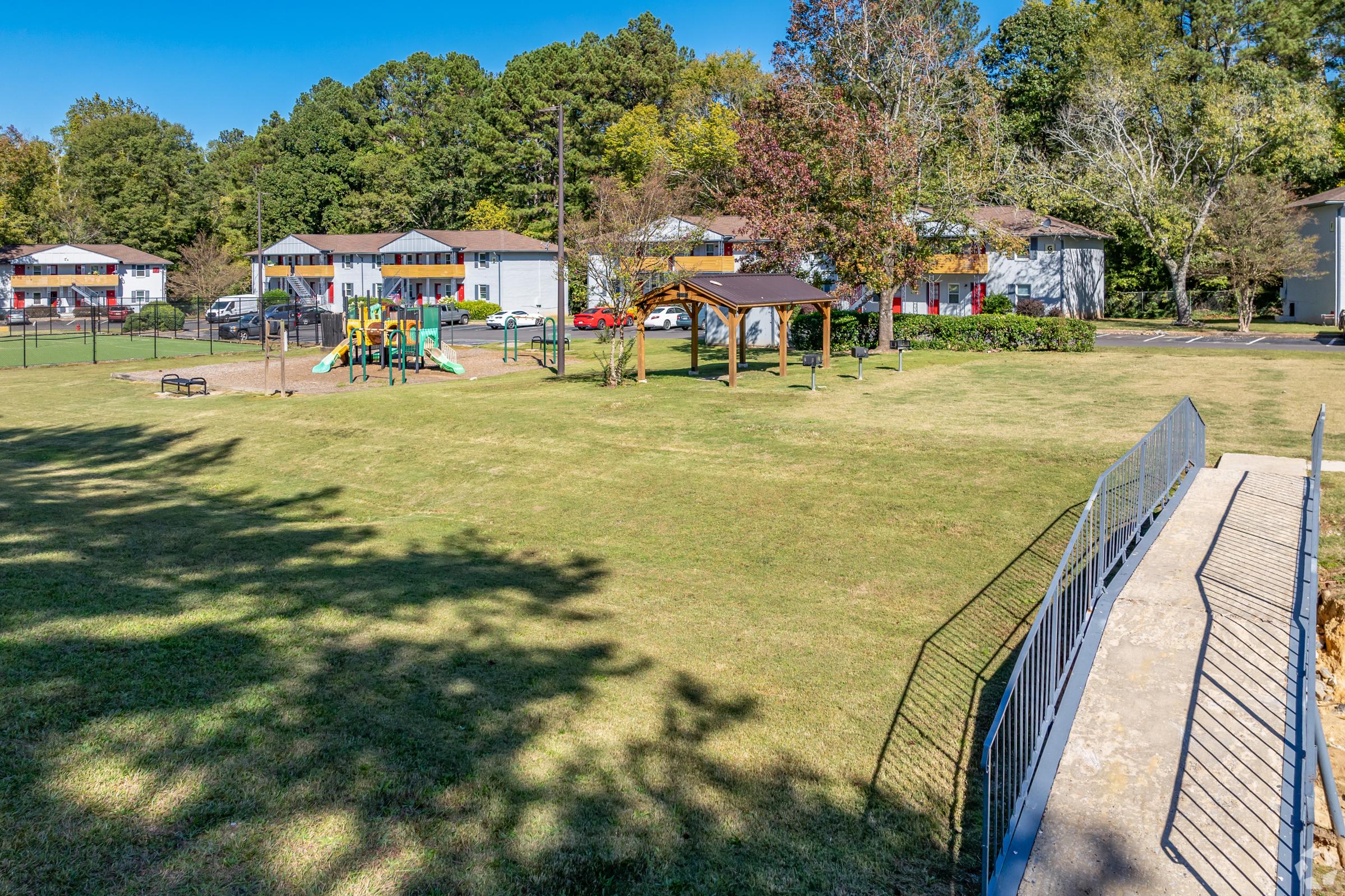 Aerial image of Copa Parque Apartments in Forest Park GA