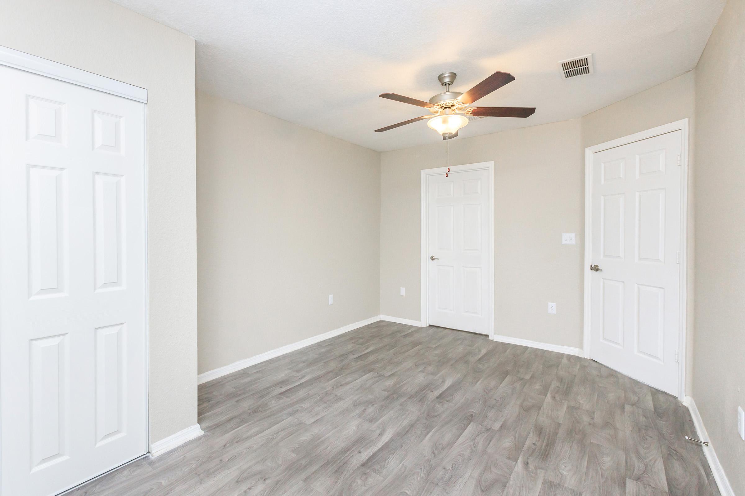 a room with a wooden floor