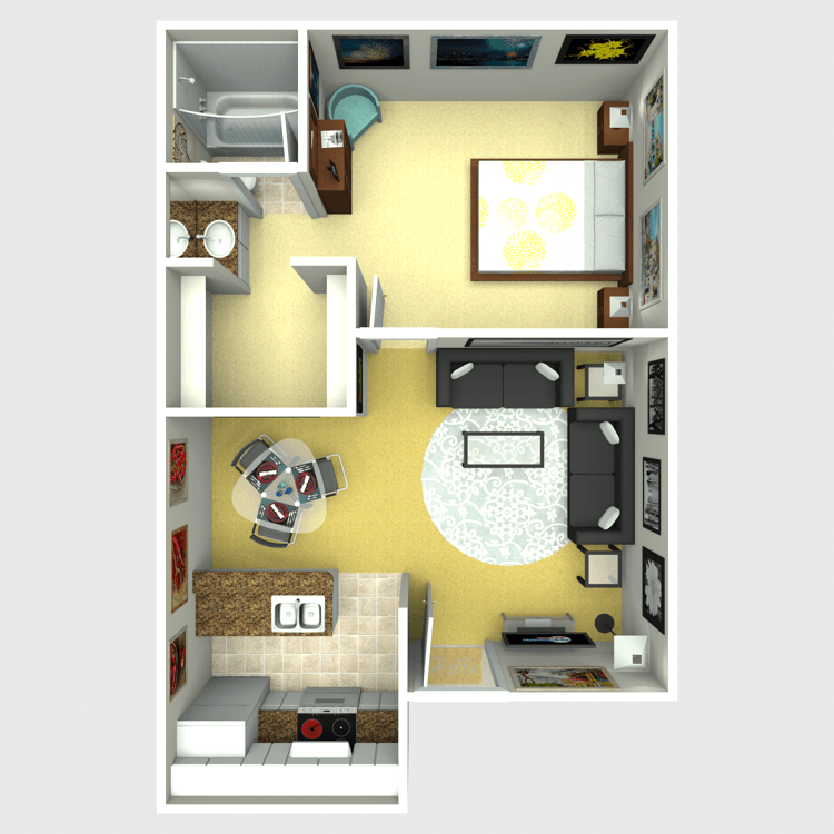 Floor plan image of A
