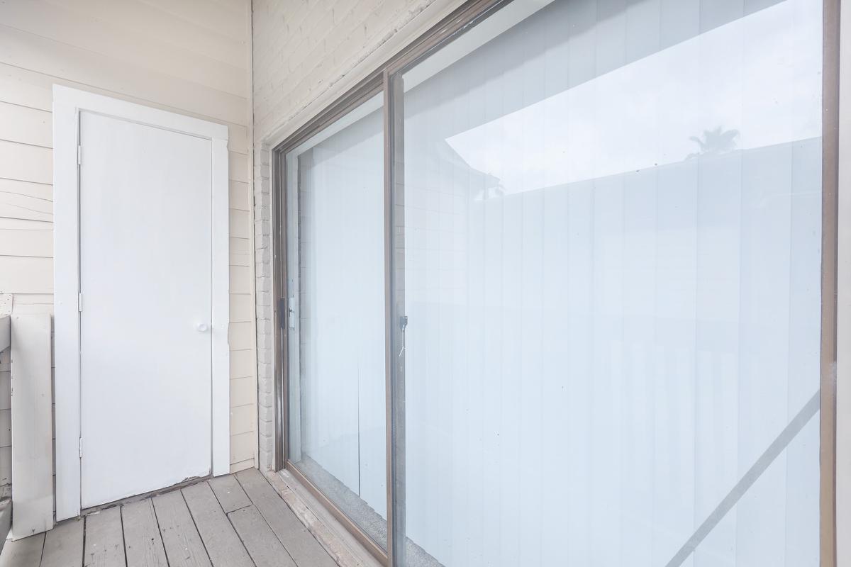 a glass shower door