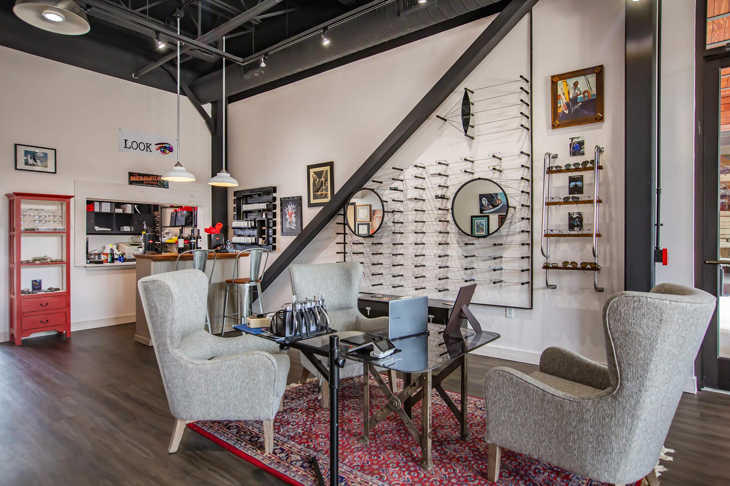 Choose the perfect eye wear for you at Custom Eyes at South Front In Wilmington, North Carolina.