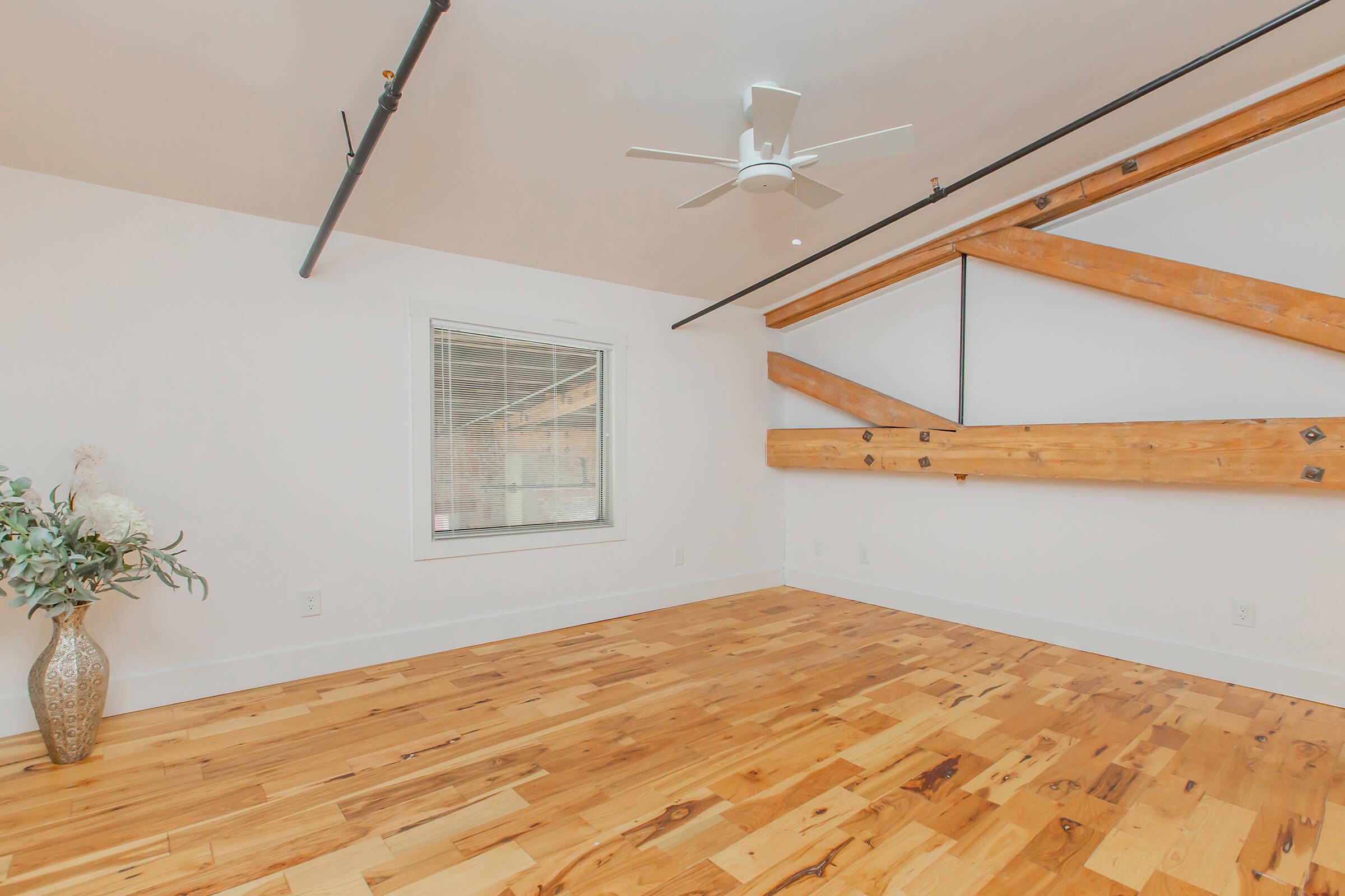 Hardwood flooring at South Front In Wilmington, NC.