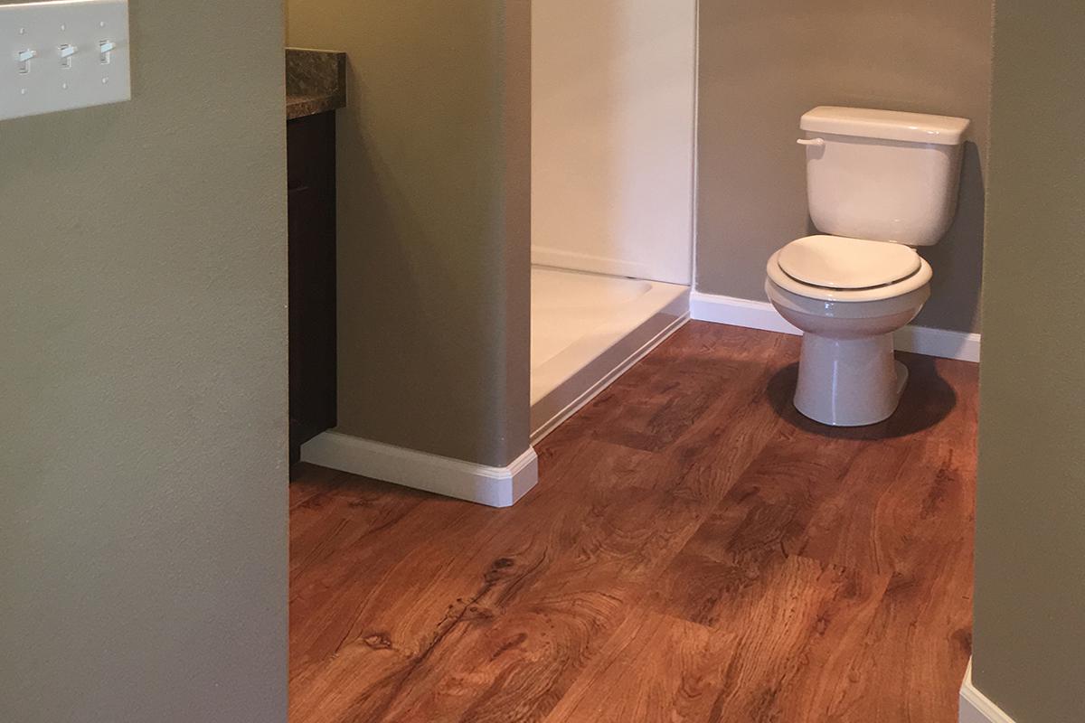 a room with a wooden floor