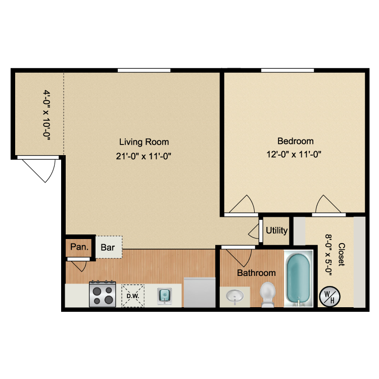 Floor plan image of The Shore Upstairs