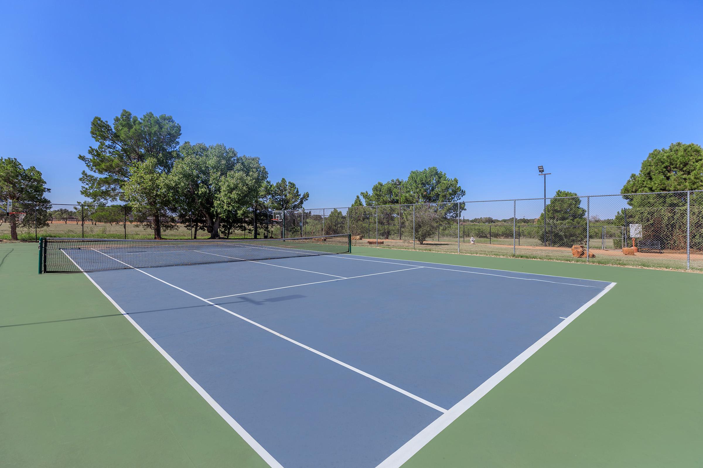 a person on a court with a racket