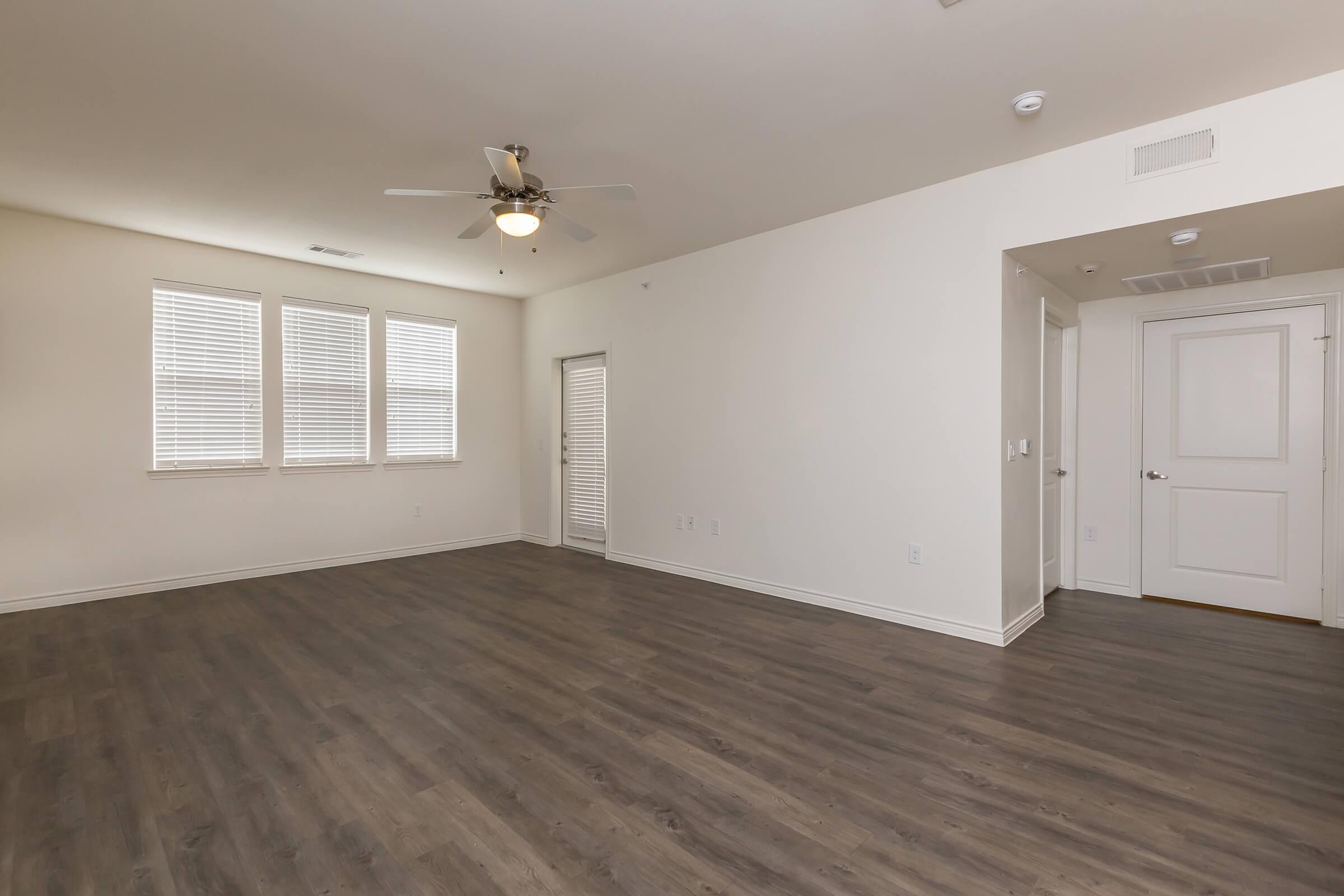 a room with a wooden floor