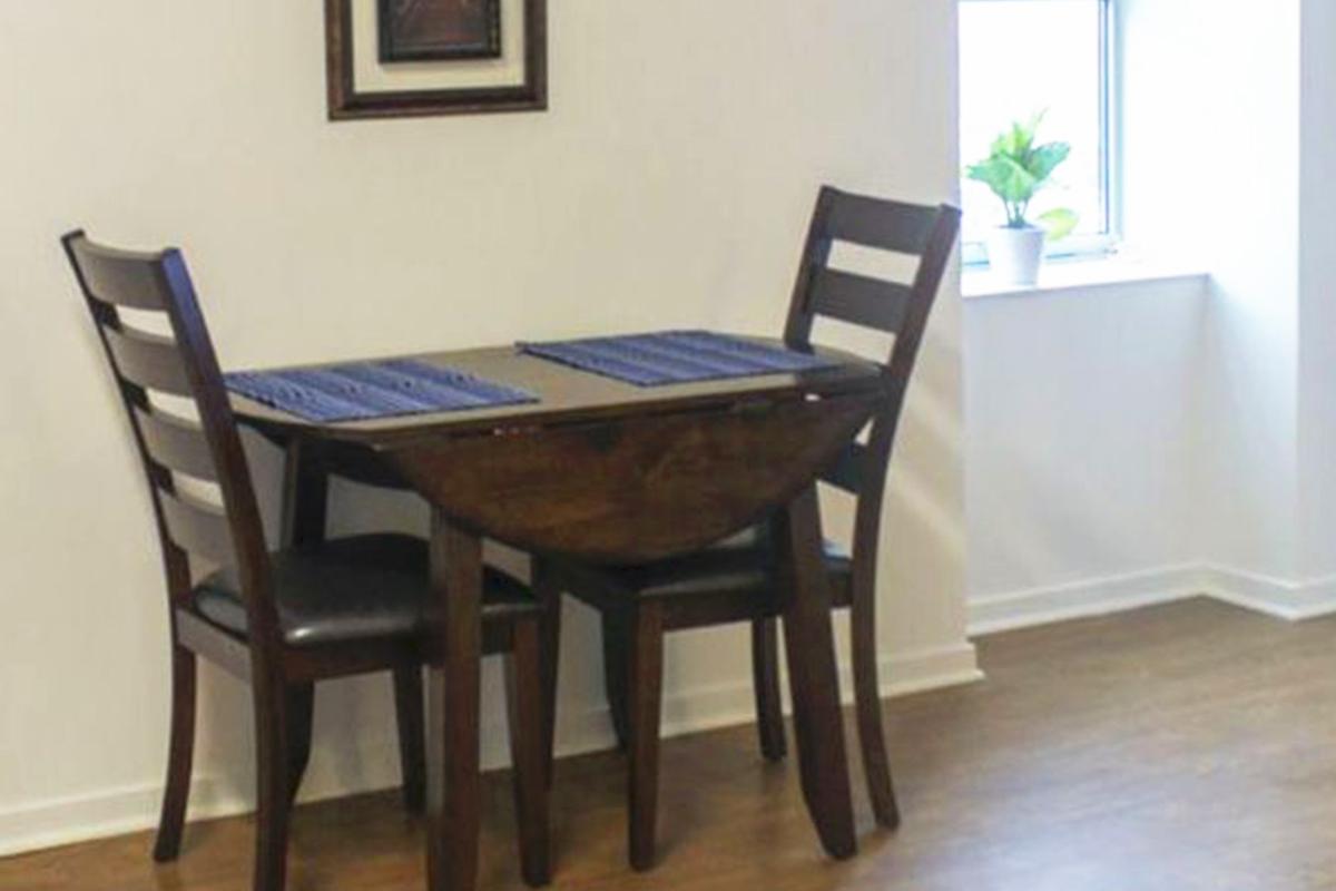 a dining room table