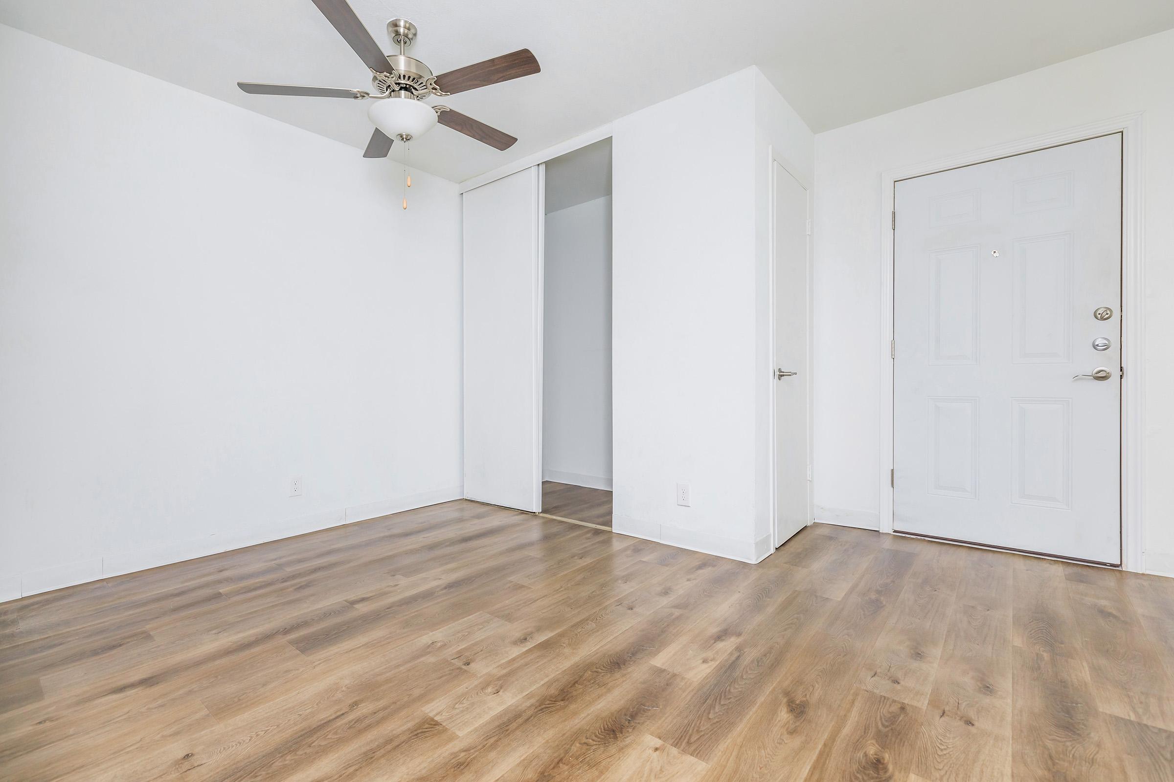 a room with a wooden floor