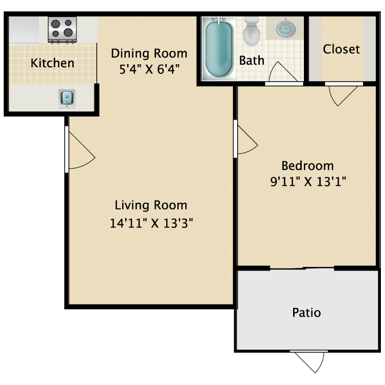 Floor plan image of A Plan