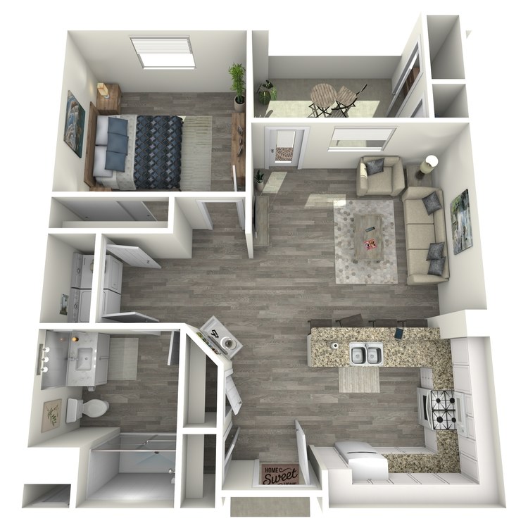 1x1 C floor plan image