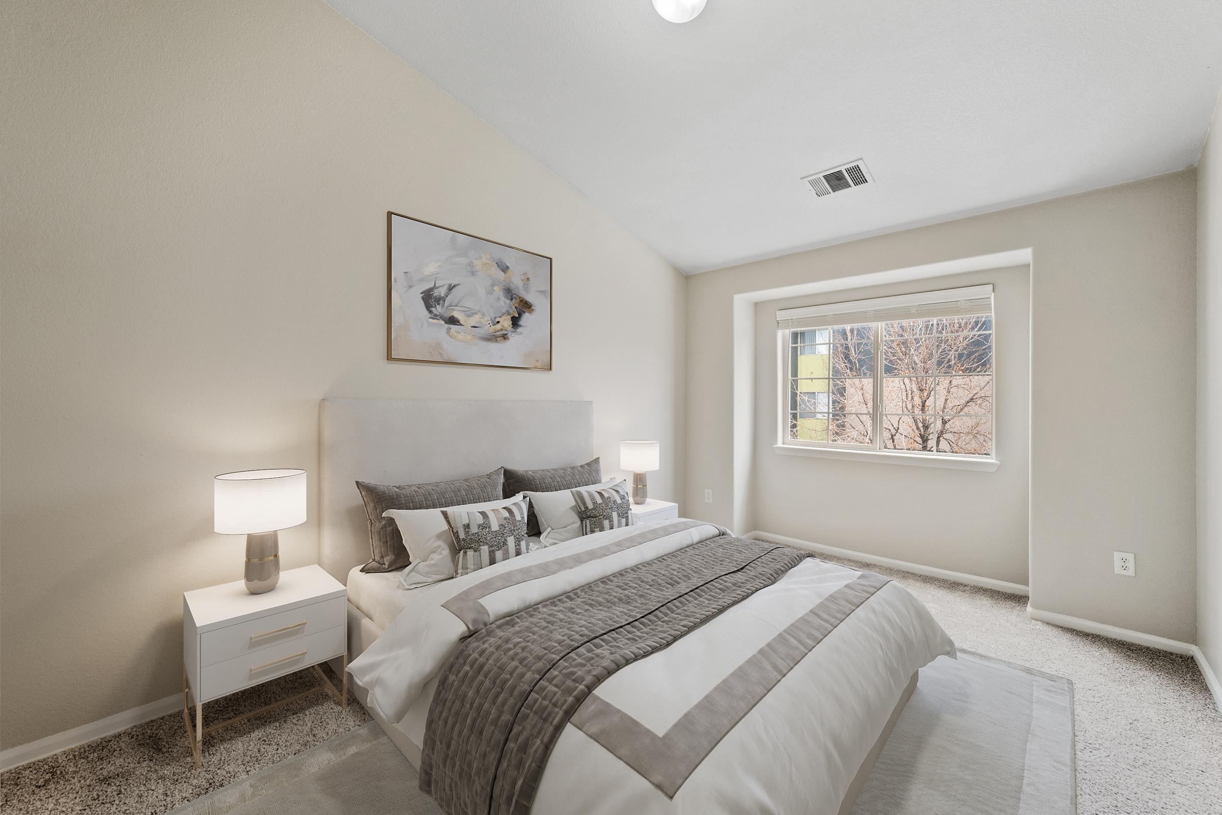 bedroom with window.