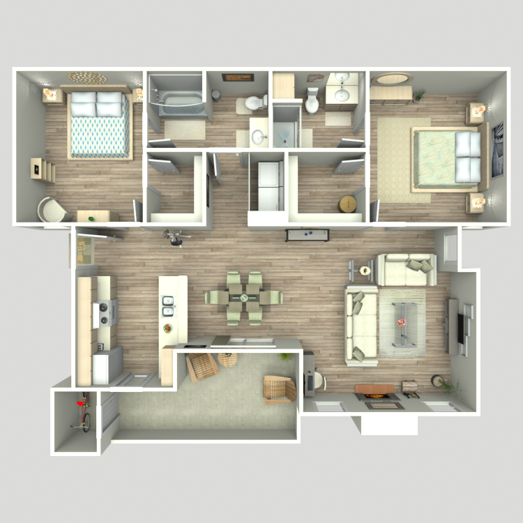 Floor plan image of 2 Bedroom