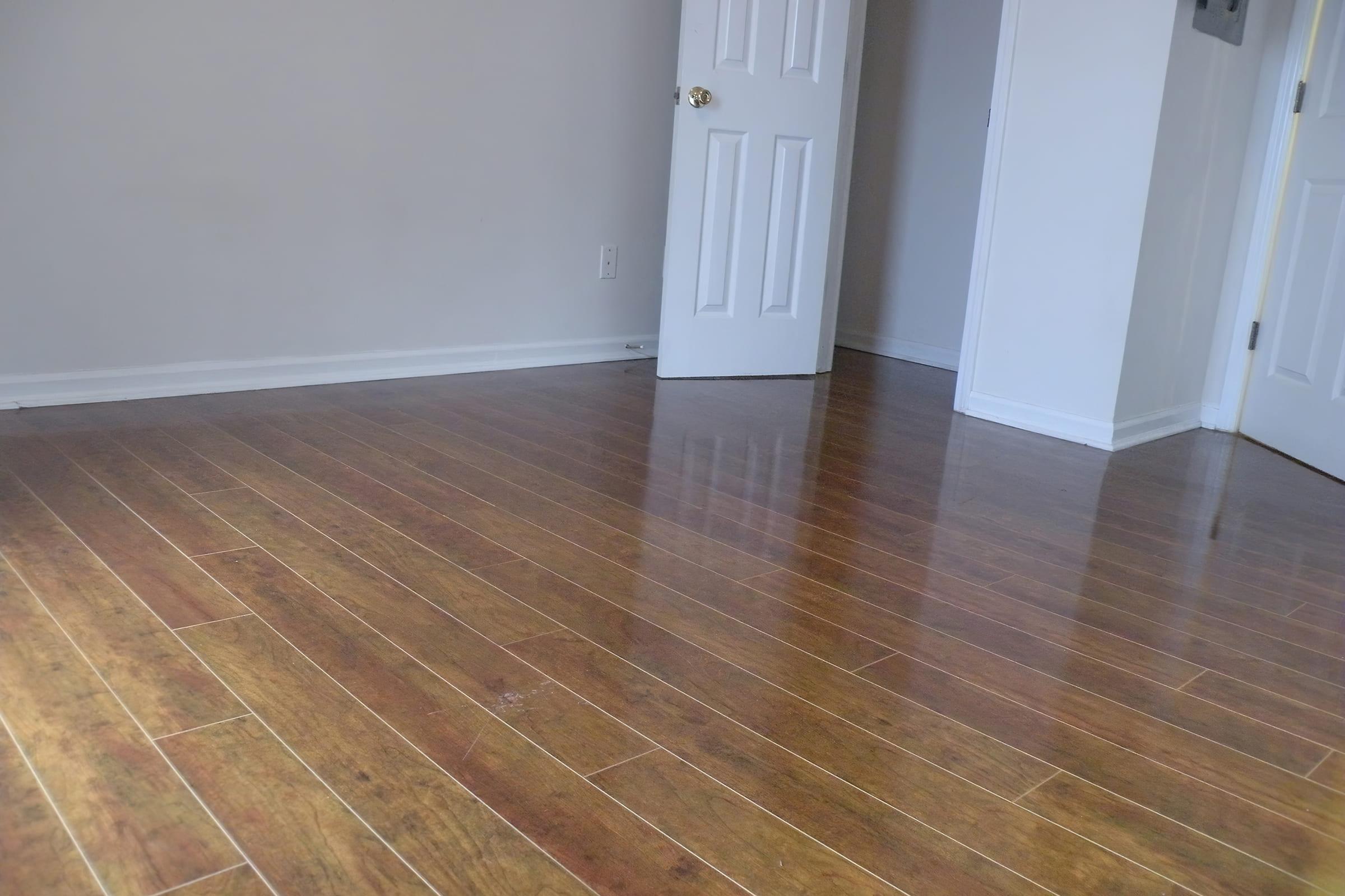 a room with a wooden floor