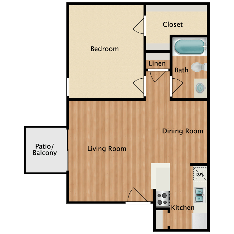 Floor plan image of A