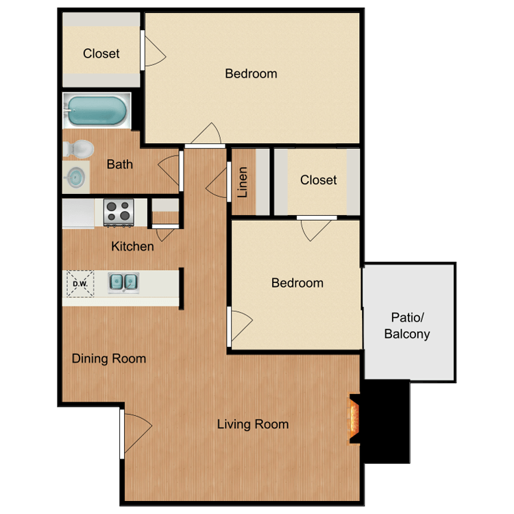 Floor plan image of B