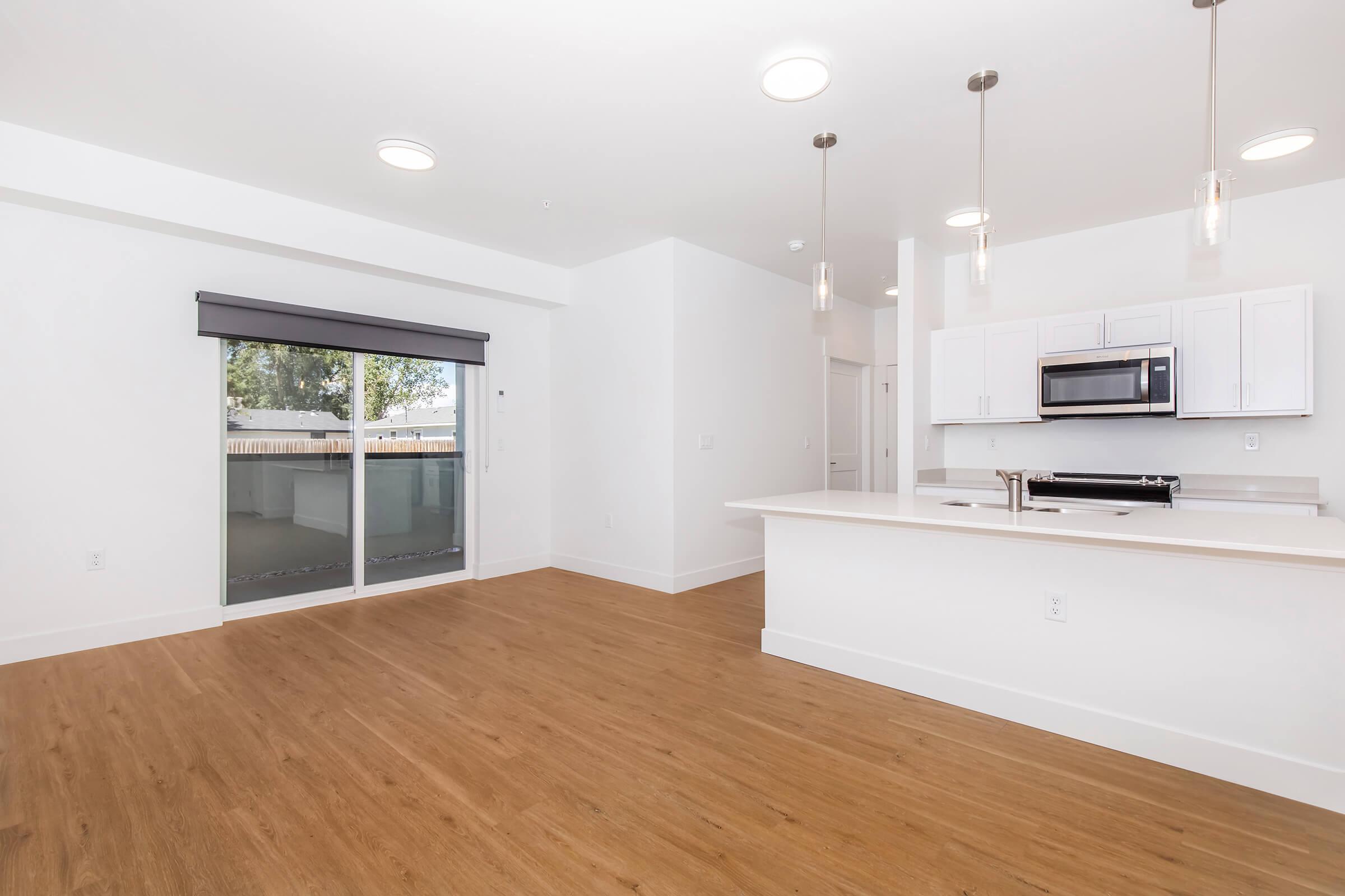 a room with a wooden floor