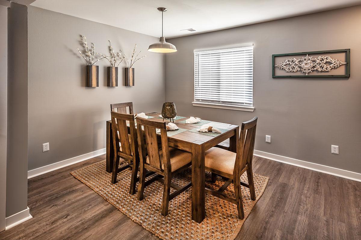 a dining room table