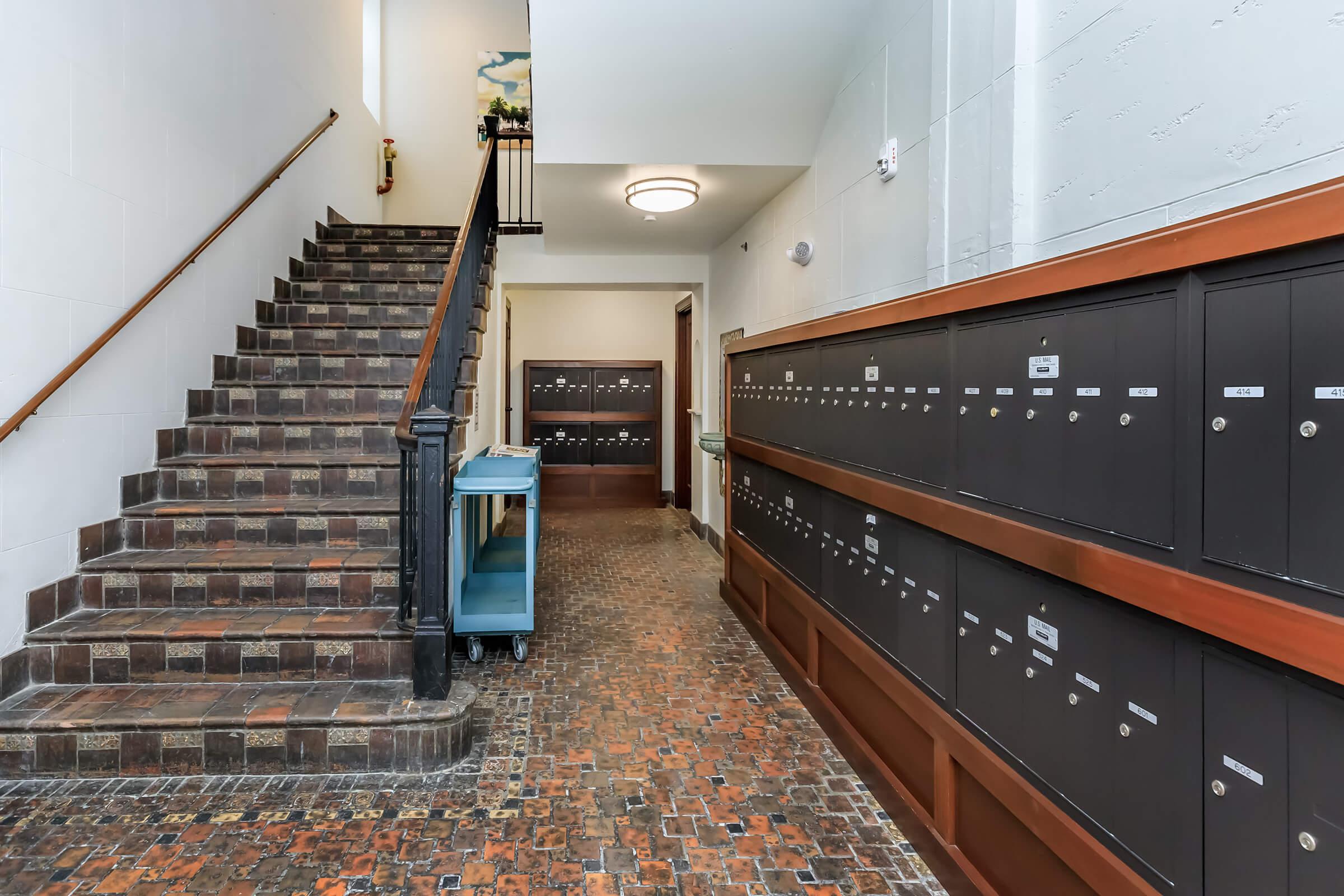 a stove top oven sitting inside of a building